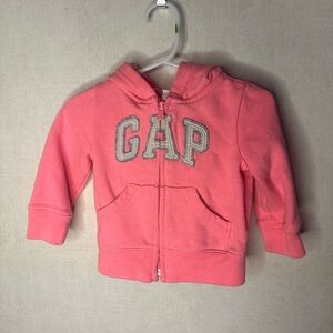 GAP Kids Bright Pink Zip-Up Hoodie